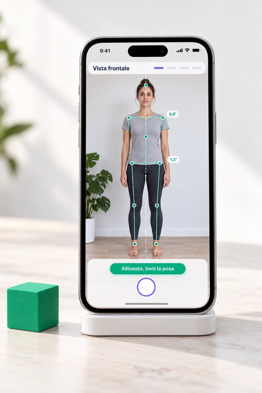 Osteopaty.it posture analysis on an iPhone